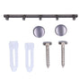 45cm Row Hook Wall Mount Aluminium Alloy Coat Towel Hook for Kitchen Bathroom Bedroom Closet V1294-YM0523-3112210104911