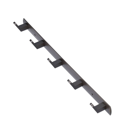 45cm Row Hook Wall Mount Aluminium Alloy Coat Towel Hook for Kitchen Bathroom Bedroom Closet V1294-YM0523-3112210104911