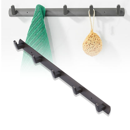 45cm Row Hook Wall Mount Aluminium Alloy Coat Towel Hook for Kitchen Bathroom Bedroom Closet V1294-YM0523-3112210104911
