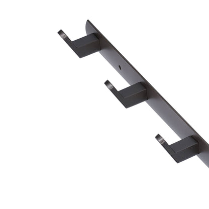 45cm Row Hook Wall Mount Aluminium Alloy Coat Towel Hook for Kitchen Bathroom Bedroom Closet V1294-YM0523-3112210104911