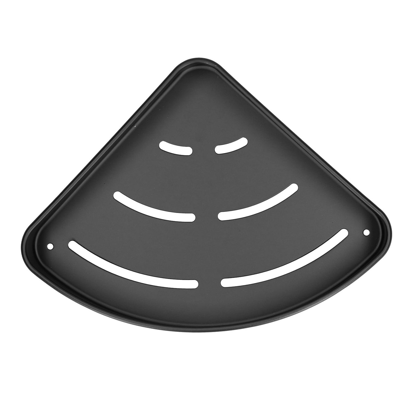 Shower Shelf Wall Mounted Triangular Corner Shelves Storage Rack Organizer for Home Bathroom Rest Room Black V1294-YM0523-3112210105111