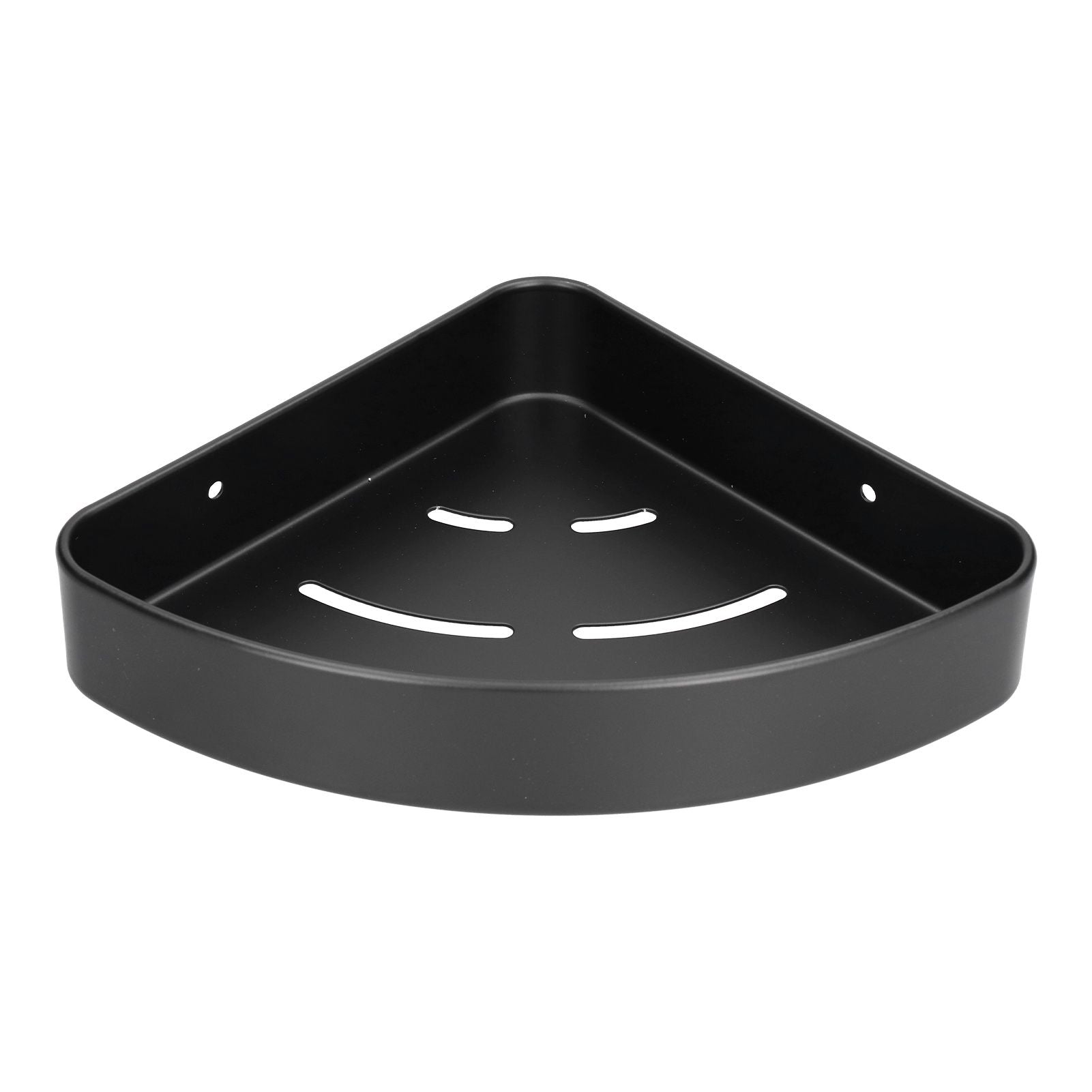 Shower Shelf Wall Mounted Triangular Corner Shelves Storage Rack Organizer for Home Bathroom Rest Room Black V1294-YM0523-3112210105111