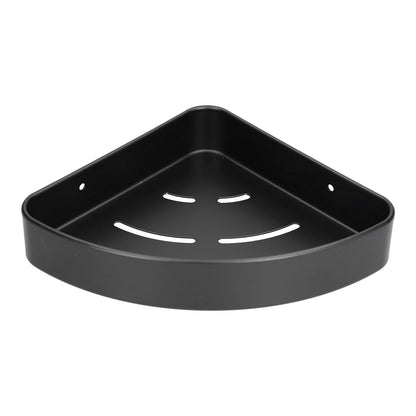 Shower Shelf Wall Mounted Triangular Corner Shelves Storage Rack Organizer for Home Bathroom Rest Room Black V1294-YM0523-3112210105111