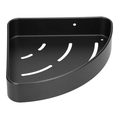 Shower Shelf Wall Mounted Triangular Corner Shelves Storage Rack Organizer for Home Bathroom Rest Room Black V1294-YM0523-3112210105111