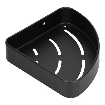 Shower Shelf Wall Mounted Triangular Corner Shelves Storage Rack Organizer for Home Bathroom Rest Room Black V1294-YM0523-3112210105111