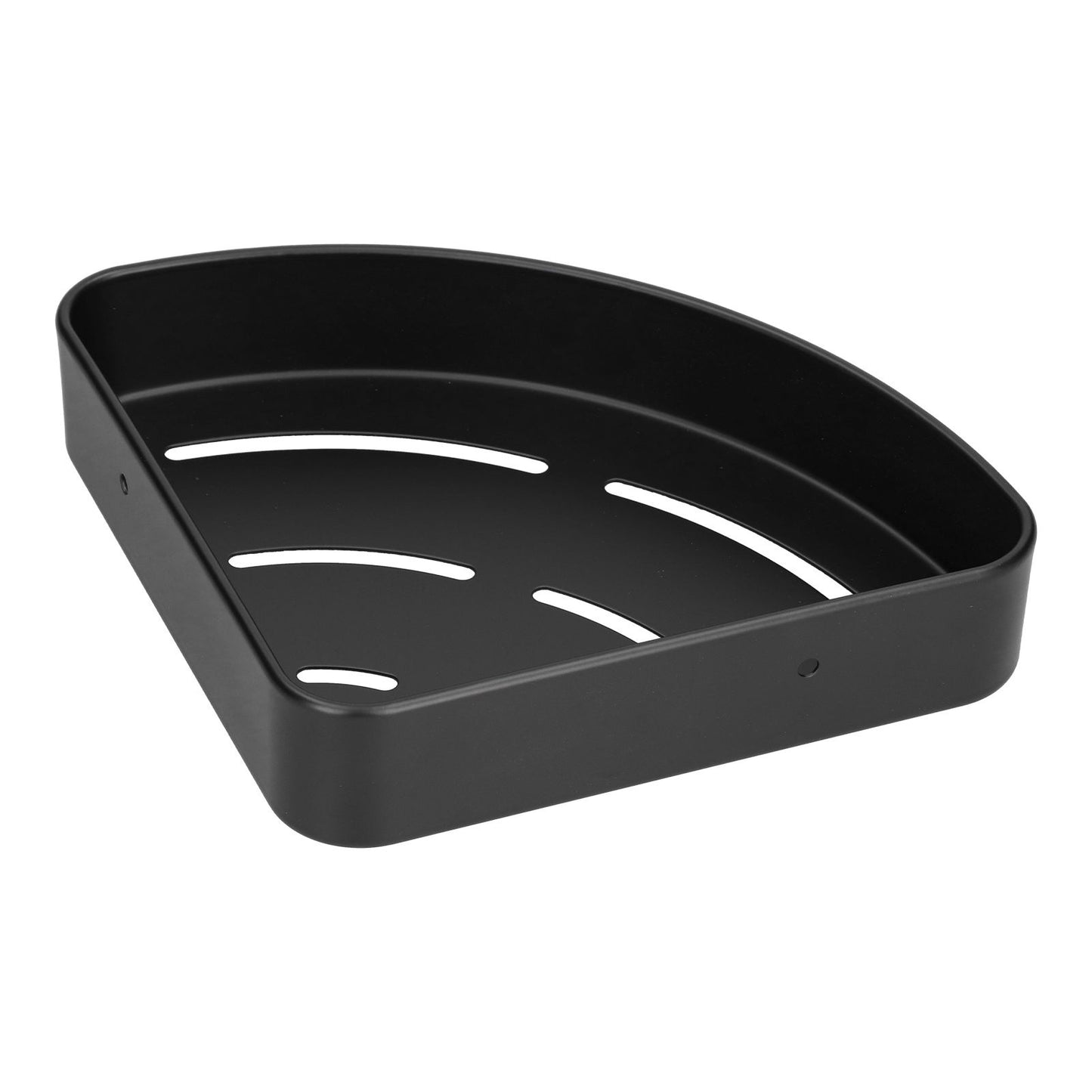 Shower Shelf Wall Mounted Triangular Corner Shelves Storage Rack Organizer for Home Bathroom Rest Room Black V1294-YM0523-3112210105111