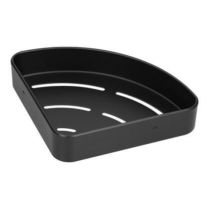 Shower Shelf Wall Mounted Triangular Corner Shelves Storage Rack Organizer for Home Bathroom Rest Room Black V1294-YM0523-3112210105111