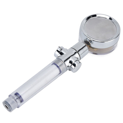 Turbocharged Fan Shower Head Handheld Propeller Driven 360 degrees Rotation G1/2 Thread Detachable for Water V1294-YM0523-3112210106111