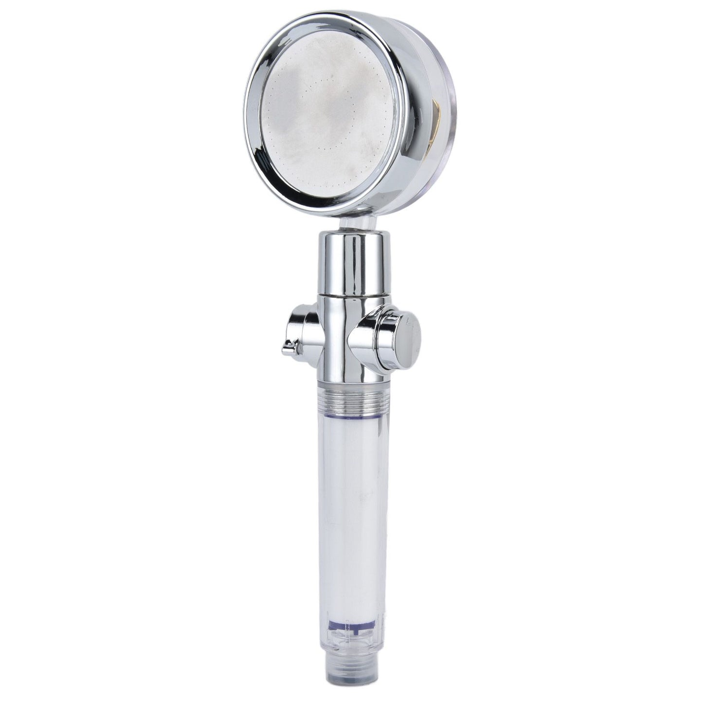 Turbocharged Fan Shower Head Handheld Propeller Driven 360 degrees Rotation G1/2 Thread Detachable for Water V1294-YM0523-3112210106111