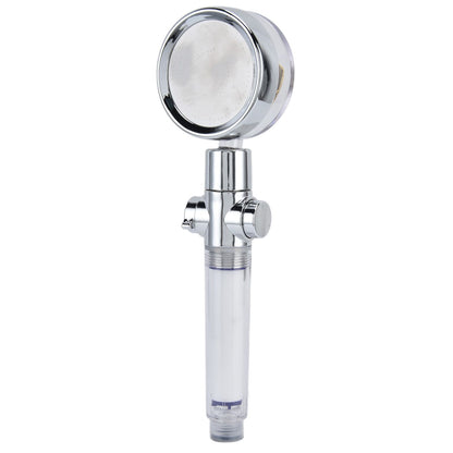Turbocharged Fan Shower Head Handheld Propeller Driven 360 degrees Rotation G1/2 Thread Detachable for Water V1294-YM0523-3112210106111