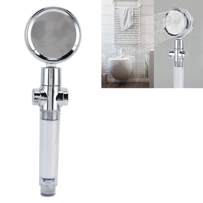 Turbocharged Fan Shower Head Handheld Propeller Driven 360 degrees Rotation G1/2 Thread Detachable for Water V1294-YM0523-3112210106111