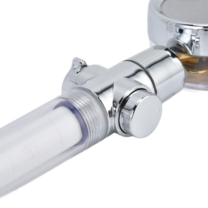 Turbocharged Fan Shower Head Handheld Propeller Driven 360 degrees Rotation G1/2 Thread Detachable for Water V1294-YM0523-3112210106111