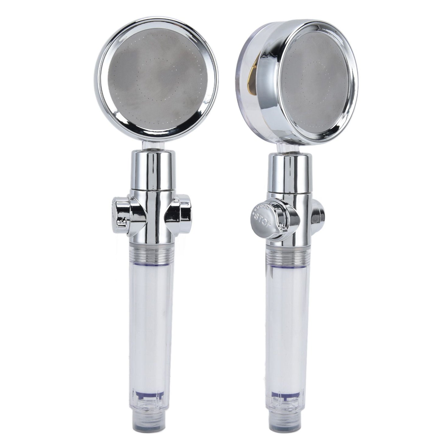 Turbocharged Fan Shower Head Handheld Propeller Driven 360 degrees Rotation G1/2 Thread Detachable for Water V1294-YM0523-3112210106111