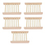5pcs Bamboo Soap Dish Waterproof Antislip Wooden Bar Soap Holder for Shower Bathroom Kitchen V1294-YM0523-3112210106411