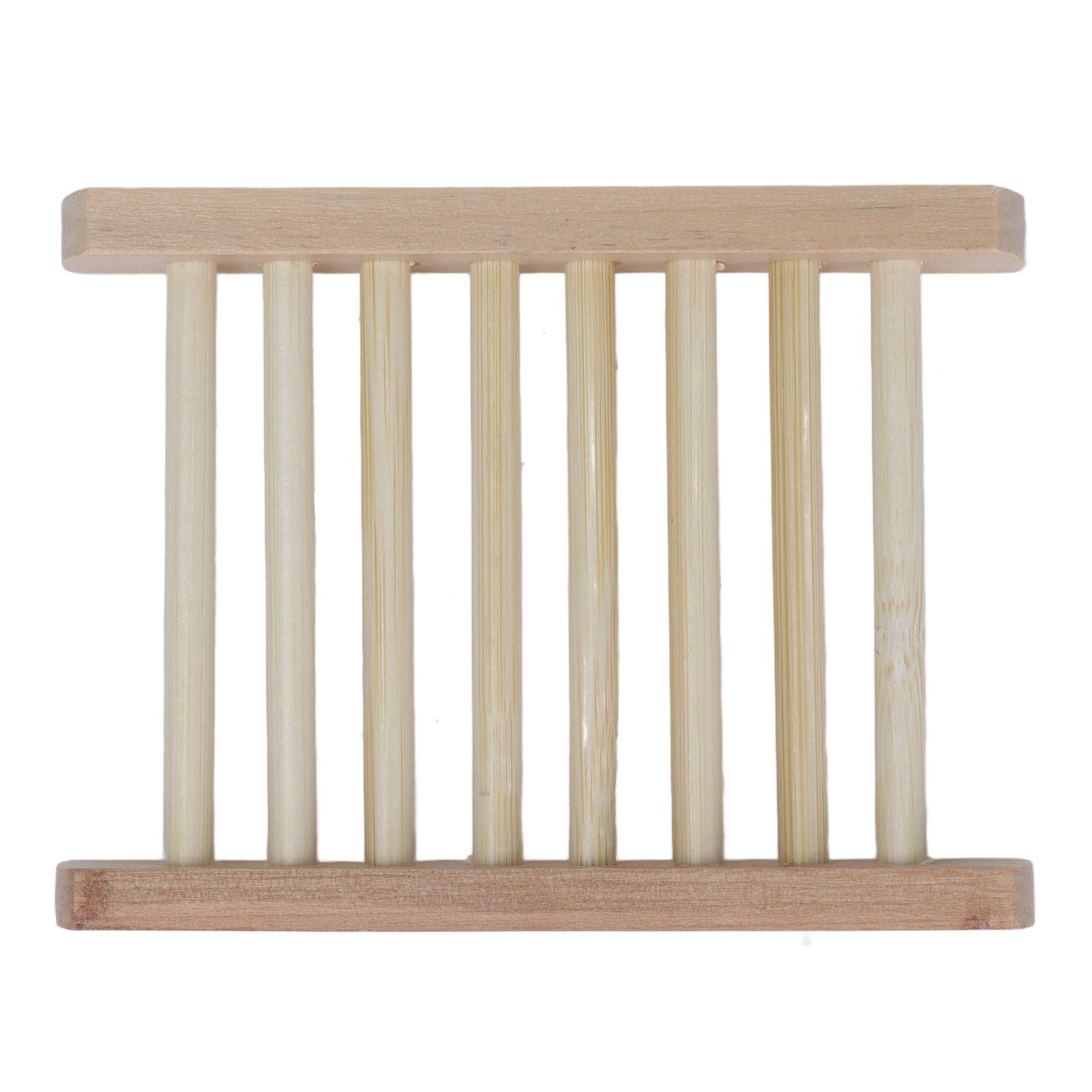 5pcs Bamboo Soap Dish Waterproof Antislip Wooden Bar Soap Holder for Shower Bathroom Kitchen V1294-YM0523-3112210106411