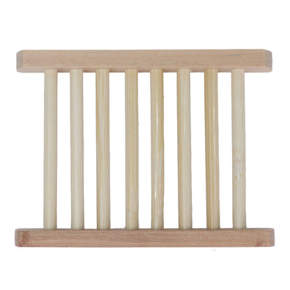 5pcs Bamboo Soap Dish Waterproof Antislip Wooden Bar Soap Holder for Shower Bathroom Kitchen V1294-YM0523-3112210106411
