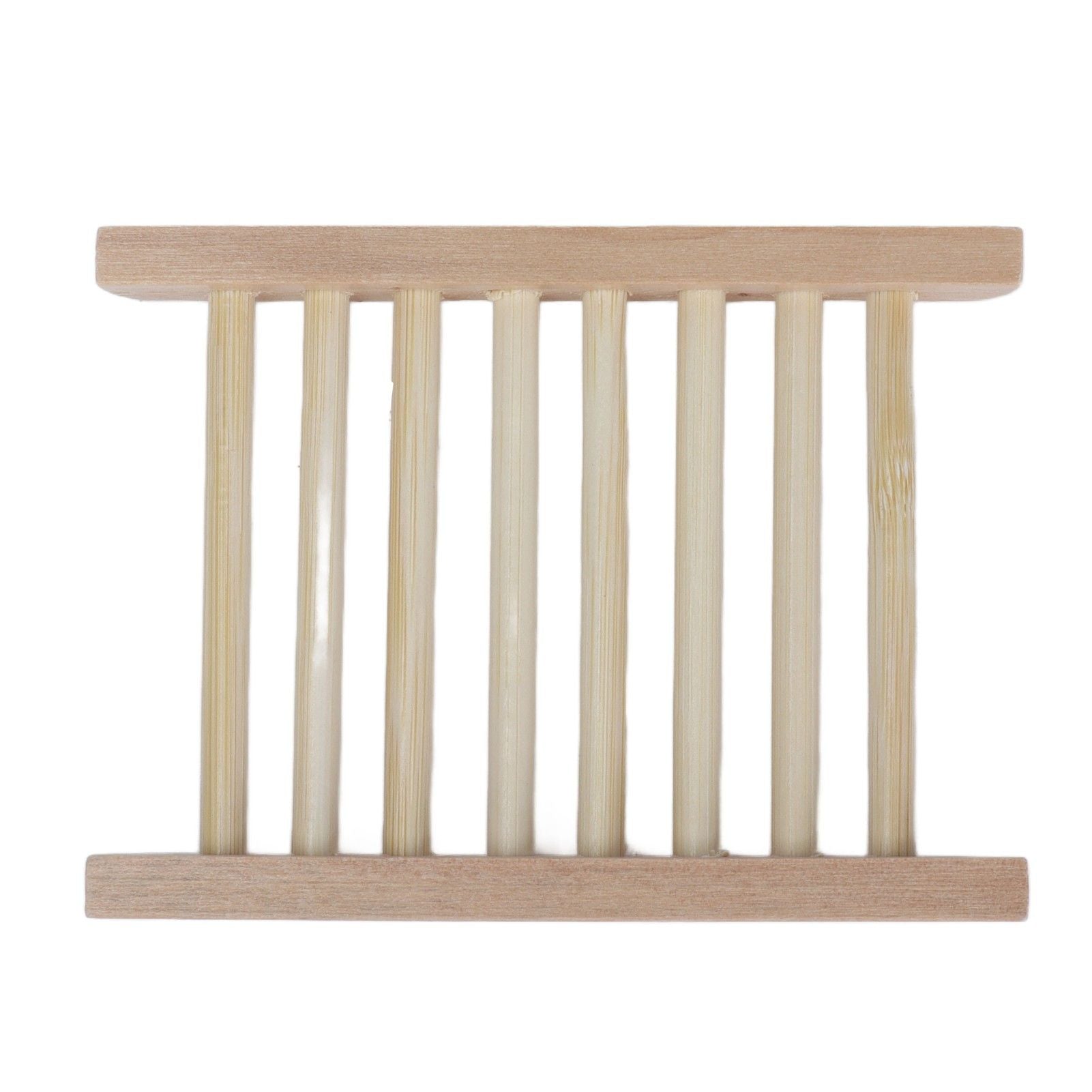 5pcs Bamboo Soap Dish Waterproof Antislip Wooden Bar Soap Holder for Shower Bathroom Kitchen V1294-YM0523-3112210106411