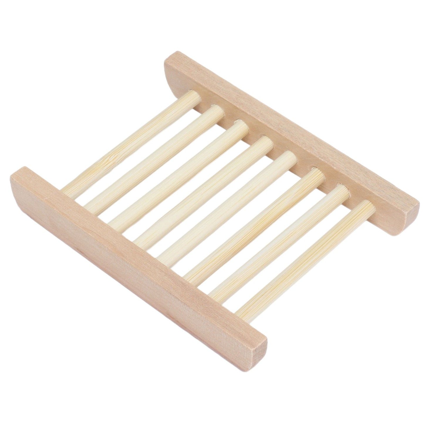 5pcs Bamboo Soap Dish Waterproof Antislip Wooden Bar Soap Holder for Shower Bathroom Kitchen V1294-YM0523-3112210106411