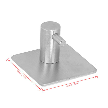 Cylindrical Hook 304 Stainless Steel Viscose Nonperforated Metal Bathroom Coat Hat Single Hook V1294-YM0523-3112210107711
