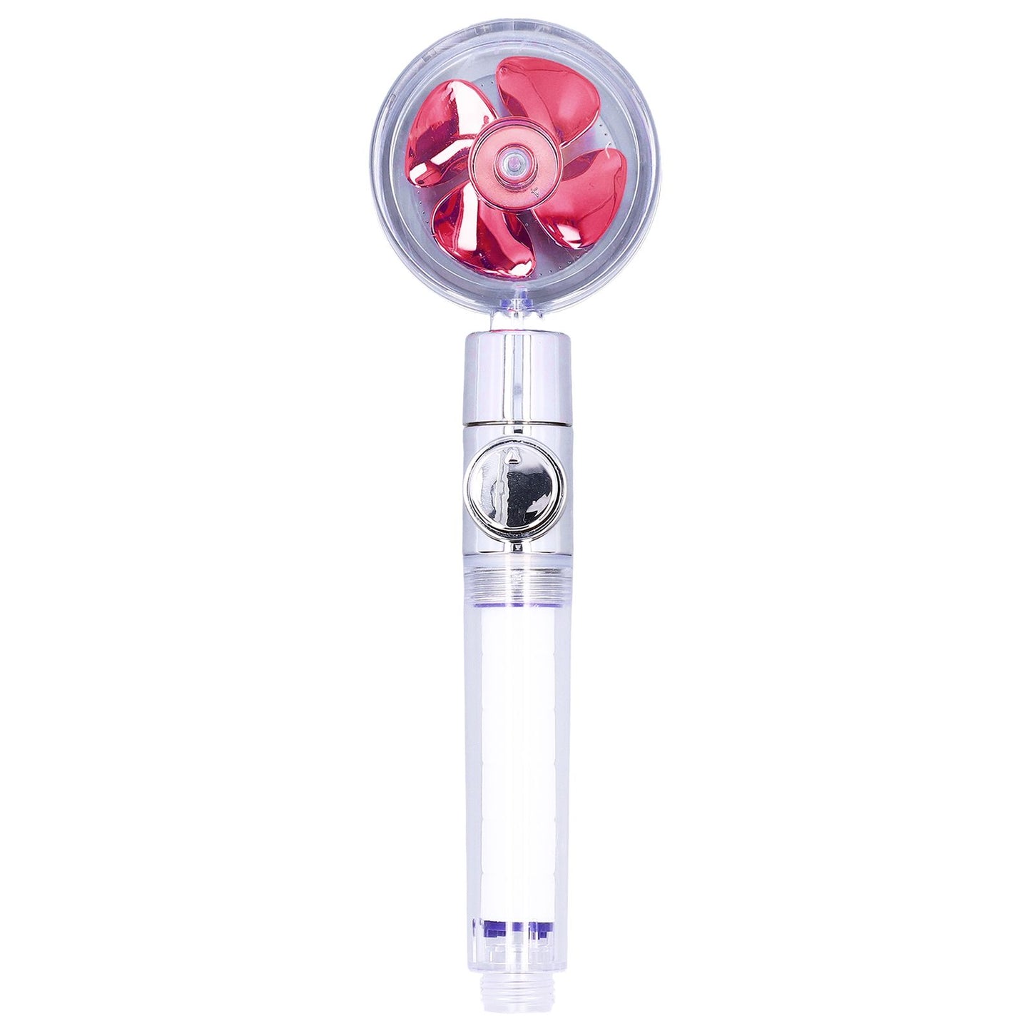 G1/2 High Pressure Fan Shower Head with Pause Switch 360 Degree Rotation Handheld Filter Detachable Shower V1294-YM0523-3112210109312
