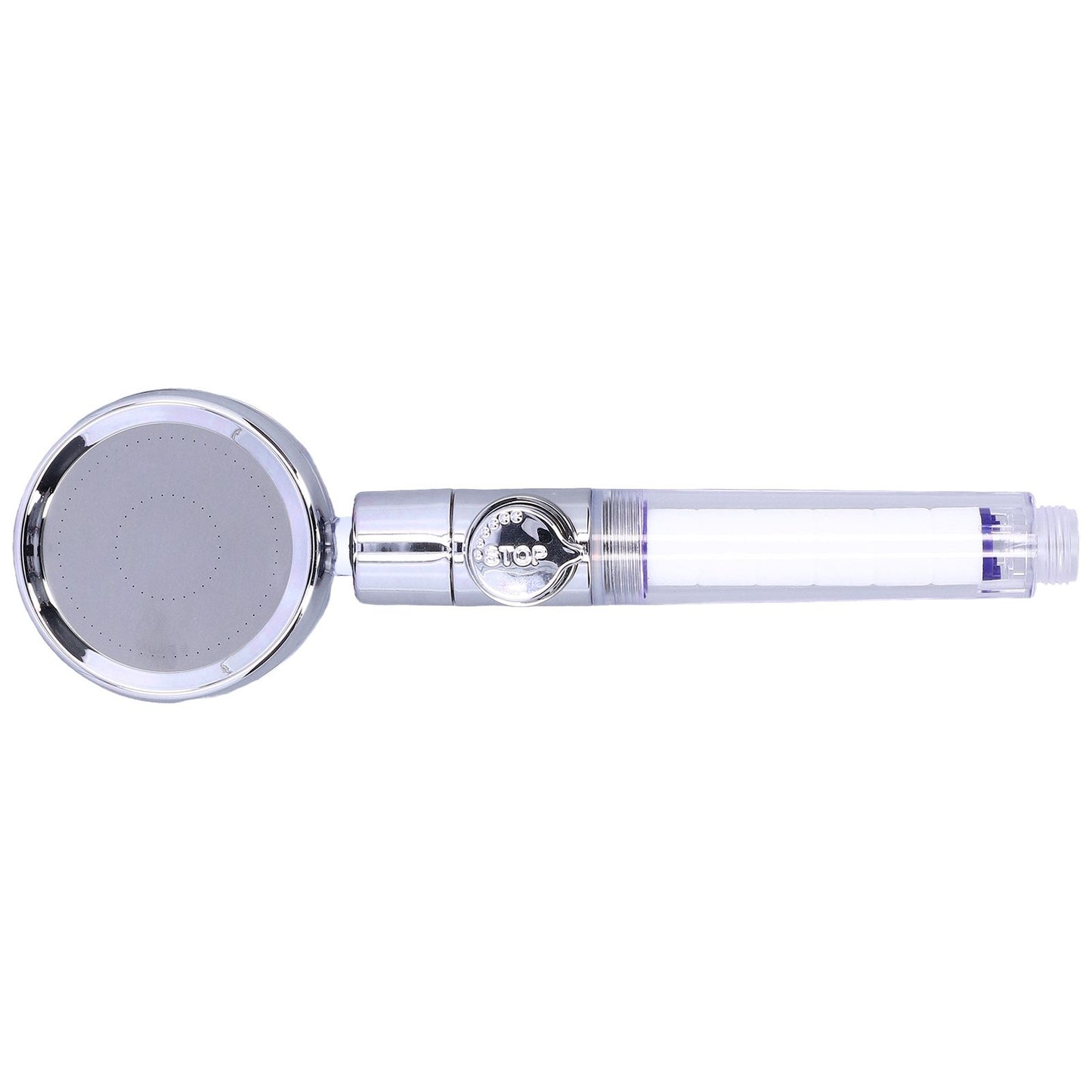 G1/2 High Pressure Fan Shower Head with Pause Switch 360 Degree Rotation Handheld Filter Detachable Shower V1294-YM0523-3112210109312