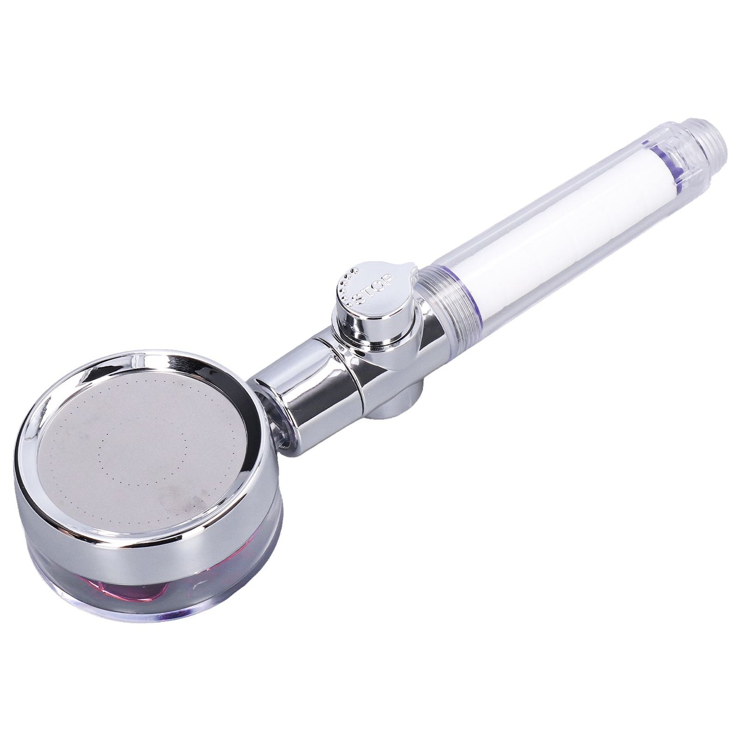 G1/2 High Pressure Fan Shower Head with Pause Switch 360 Degree Rotation Handheld Filter Detachable Shower V1294-YM0523-3112210109312