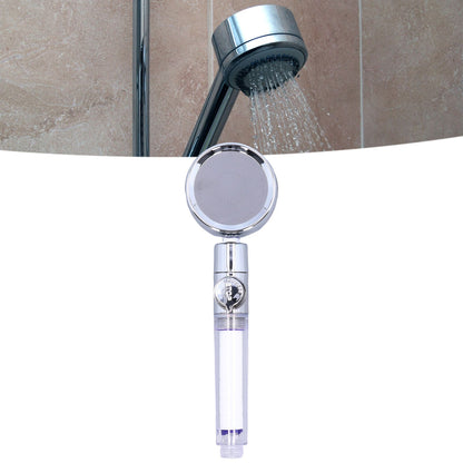 G1/2 High Pressure Fan Shower Head with Pause Switch 360 Degree Rotation Handheld Filter Detachable Shower V1294-YM0523-3112210109312