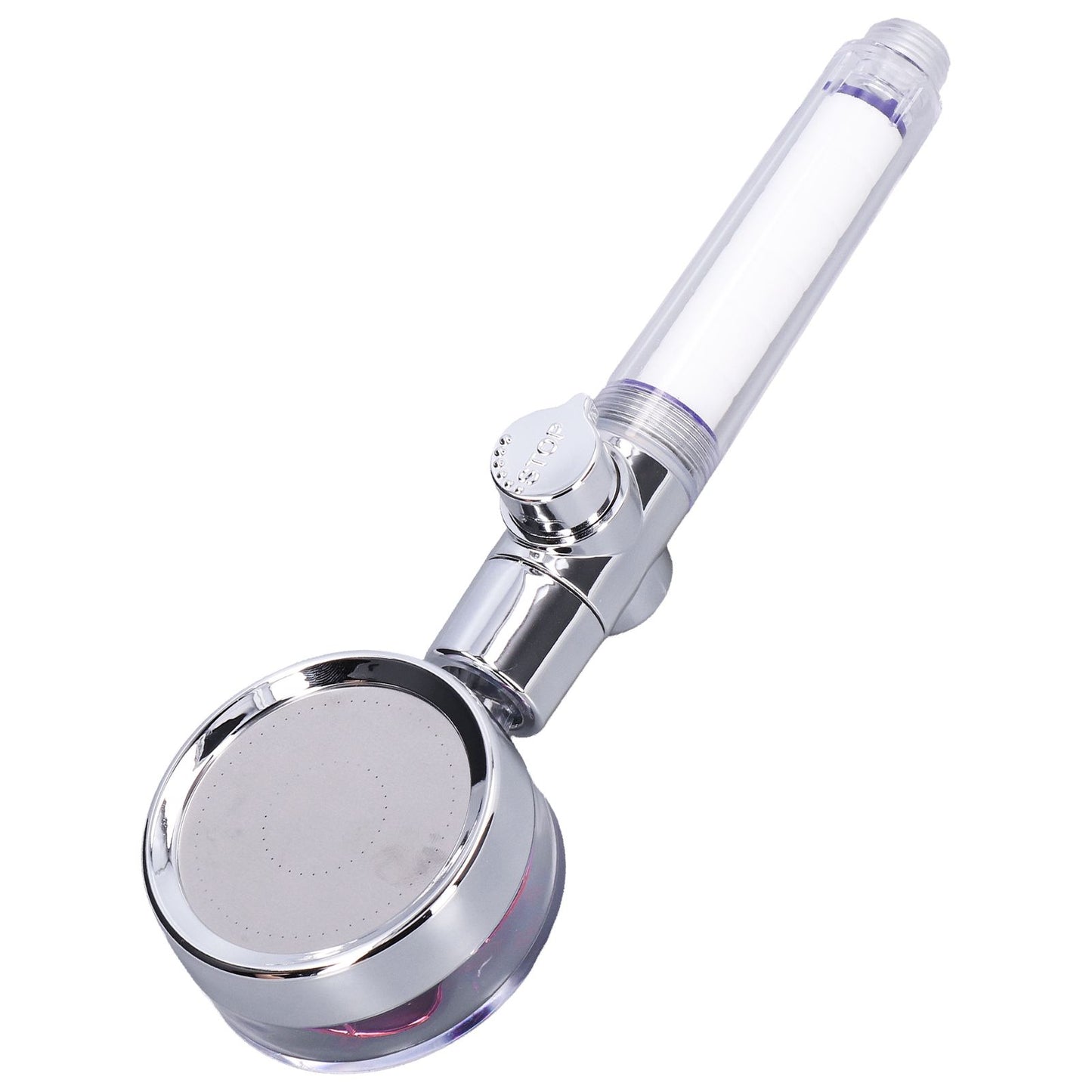 G1/2 High Pressure Fan Shower Head with Pause Switch 360 Degree Rotation Handheld Filter Detachable Shower V1294-YM0523-3112210109312