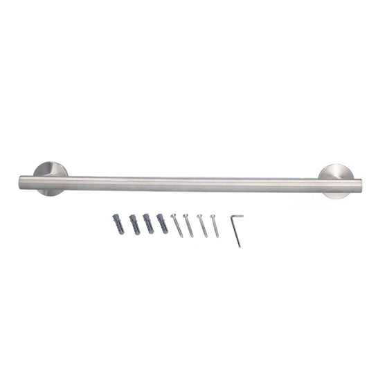 Wall Mounted Towel Bar Multifunctional 304 Stainless Steel Towel Rack for Bathroom Kitchen Laundry 45cm/17.7in V1294-YM0523-3112210110311