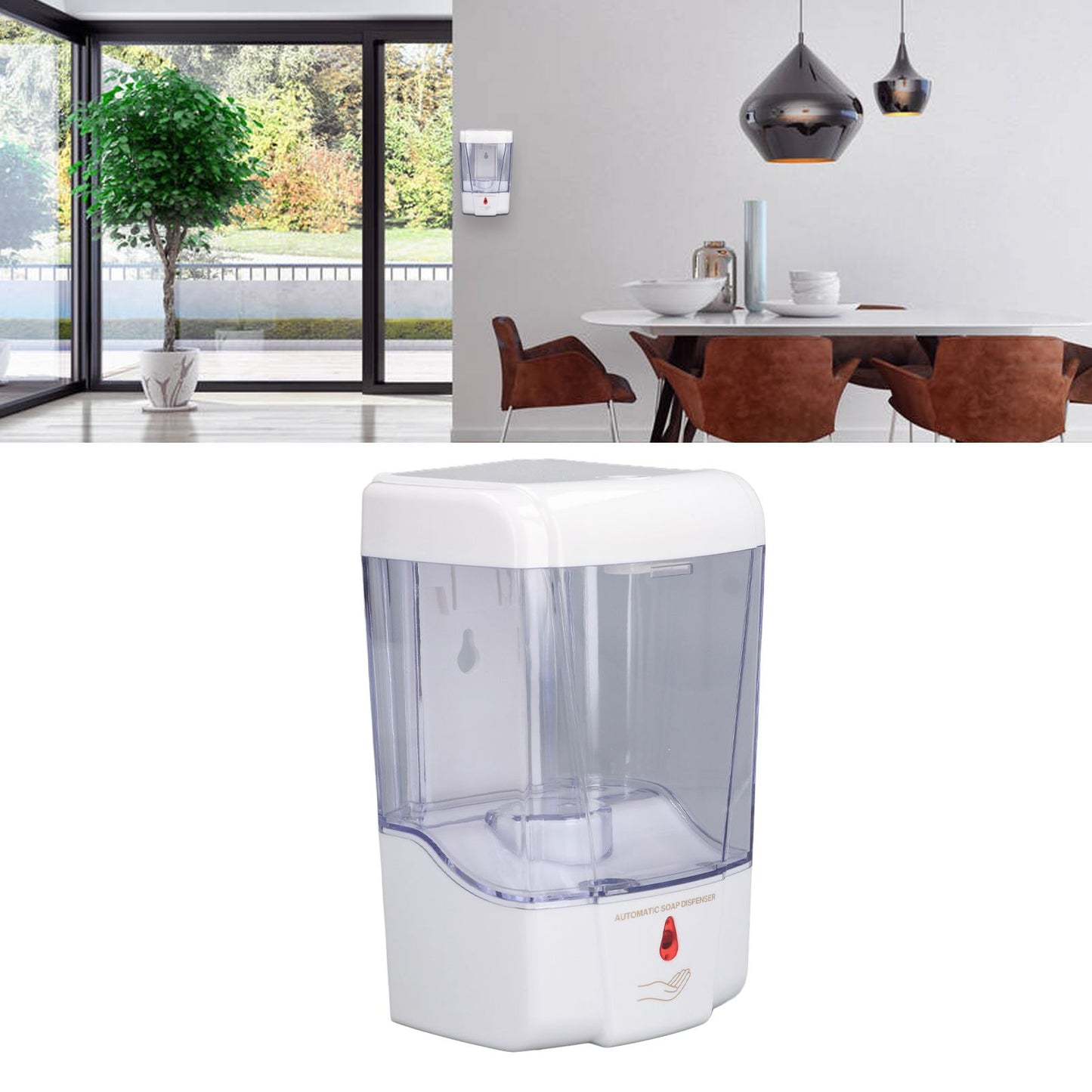 Automatic Soap Dispenser Wall Mounted Touchless Liquid Soap Container for Home Hotel Public Places V1294-YM0523-3112210110911