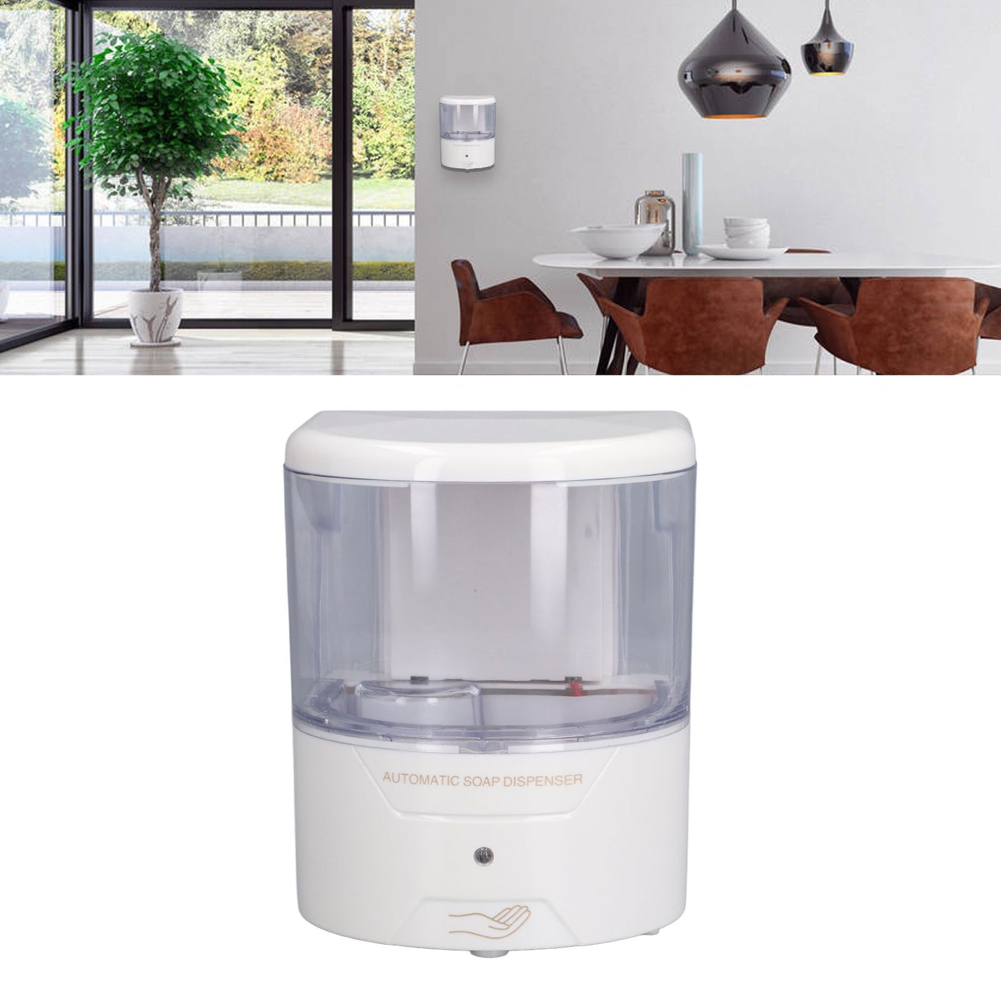 600ml Automatic Soap Dispenser Intelligent Non Contact Wall Soap Container for Home Office School Hotel V1294-YM0523-3112210111011