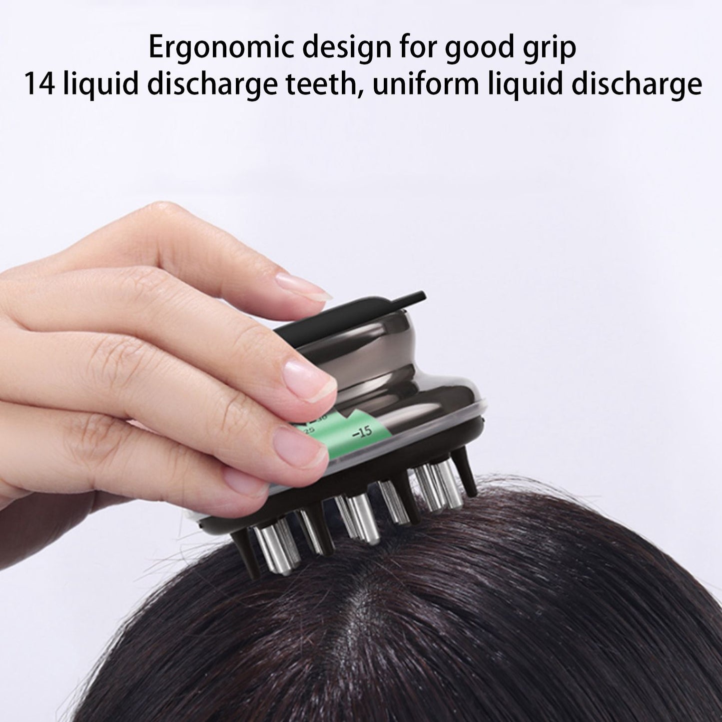 Scalp Applicator Comb Perspective Scale Window Design Ergonomic Essential Oil Resistant Scalp Massager V1294-YM0523-3112220000911