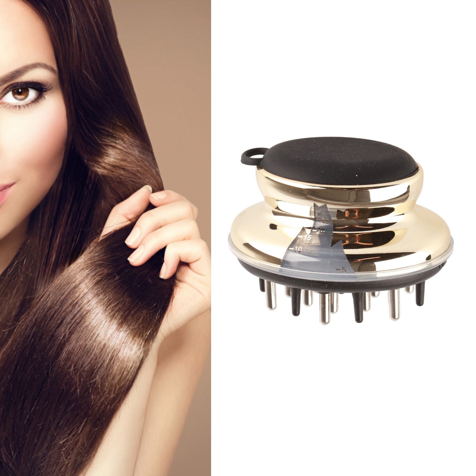 Scalp Applicator Comb Perspective Scale Window Design Ergonomic Essential Oil Resistant Scalp Massager V1294-YM0523-3112220000912