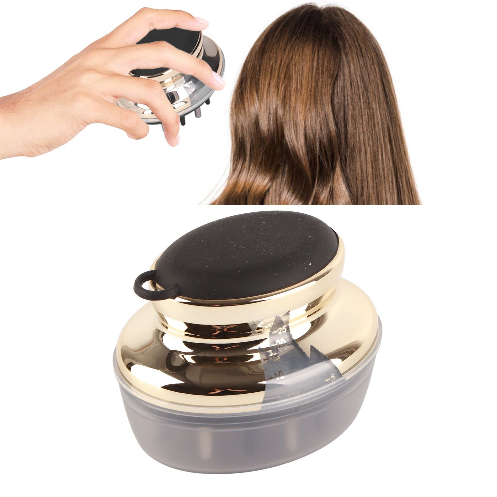 Scalp Applicator Comb Perspective Scale Window Design Ergonomic Essential Oil Resistant Scalp Massager V1294-YM0523-3112220000912