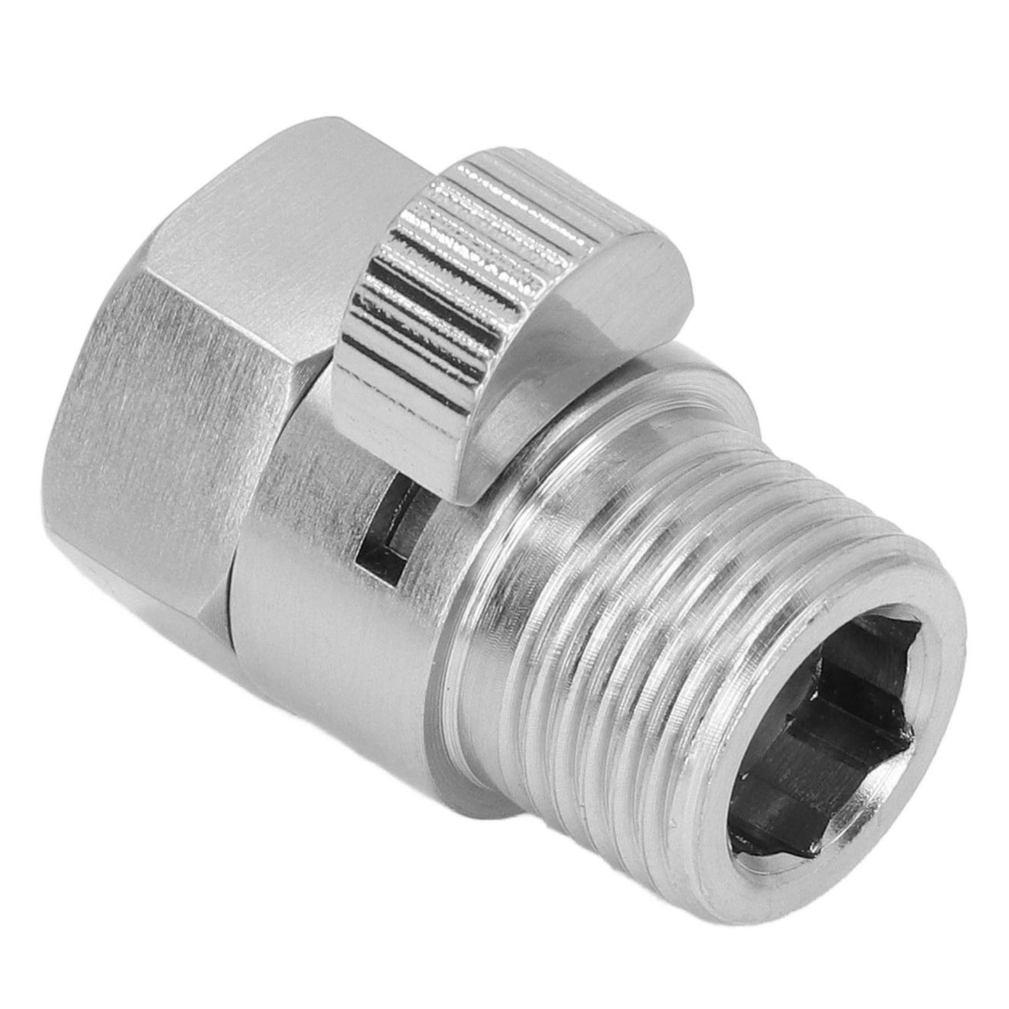 G1/2 Shower Head Sprayer Valve Brass Shut Off Valve Silver Water Control Valve for Home Bathroom V1294-YM0523-3112220002311