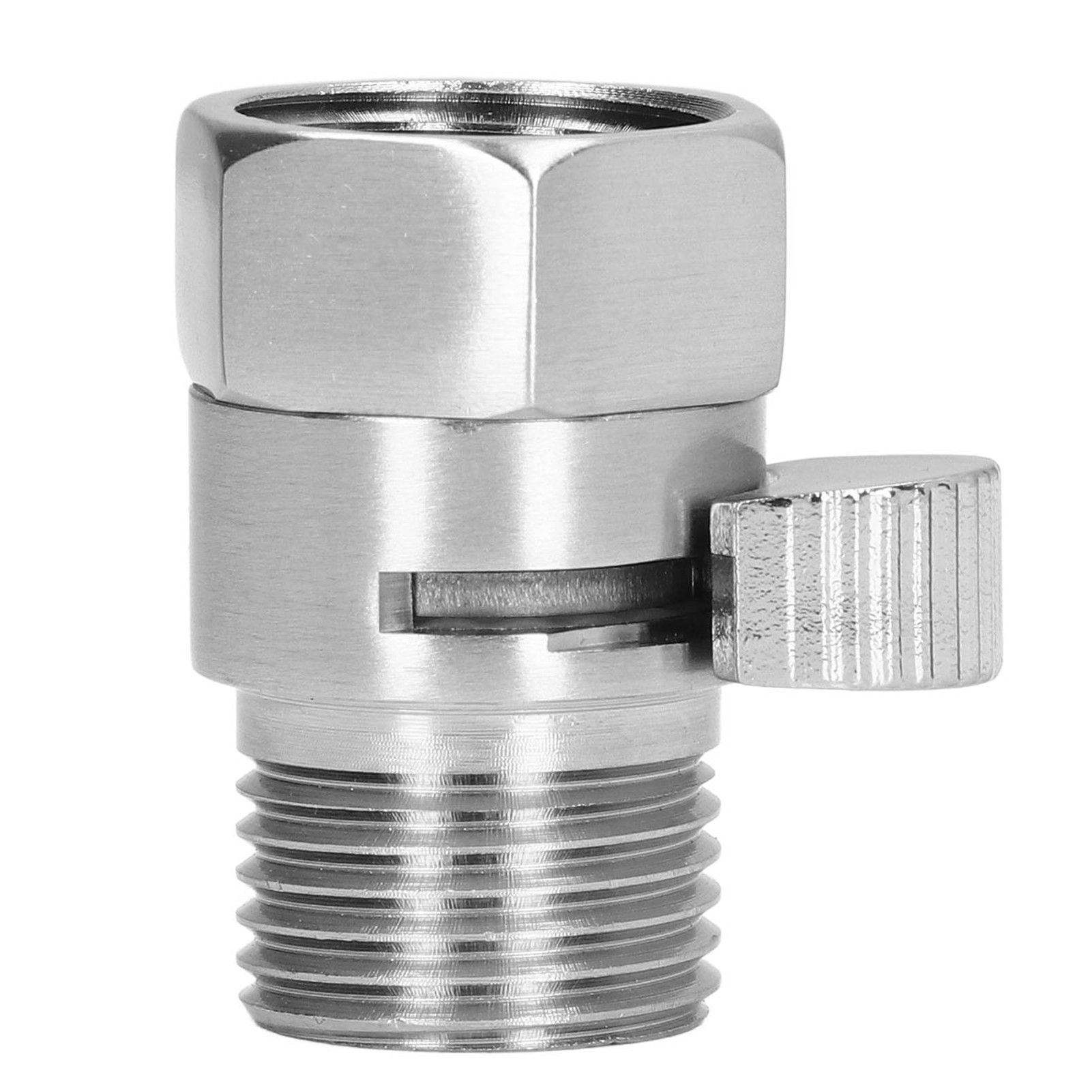 G1/2 Shower Head Sprayer Valve Brass Shut Off Valve Silver Water Control Valve for Home Bathroom V1294-YM0523-3112220002311