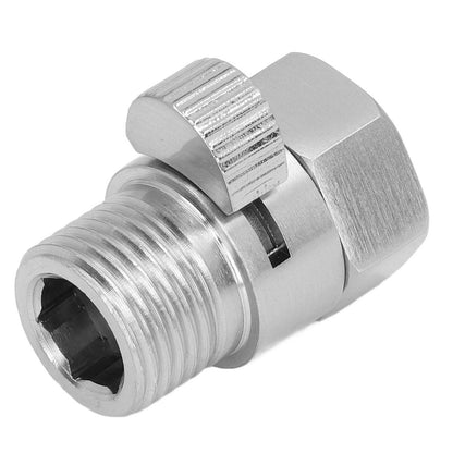 G1/2 Shower Head Sprayer Valve Brass Shut Off Valve Silver Water Control Valve for Home Bathroom V1294-YM0523-3112220002311