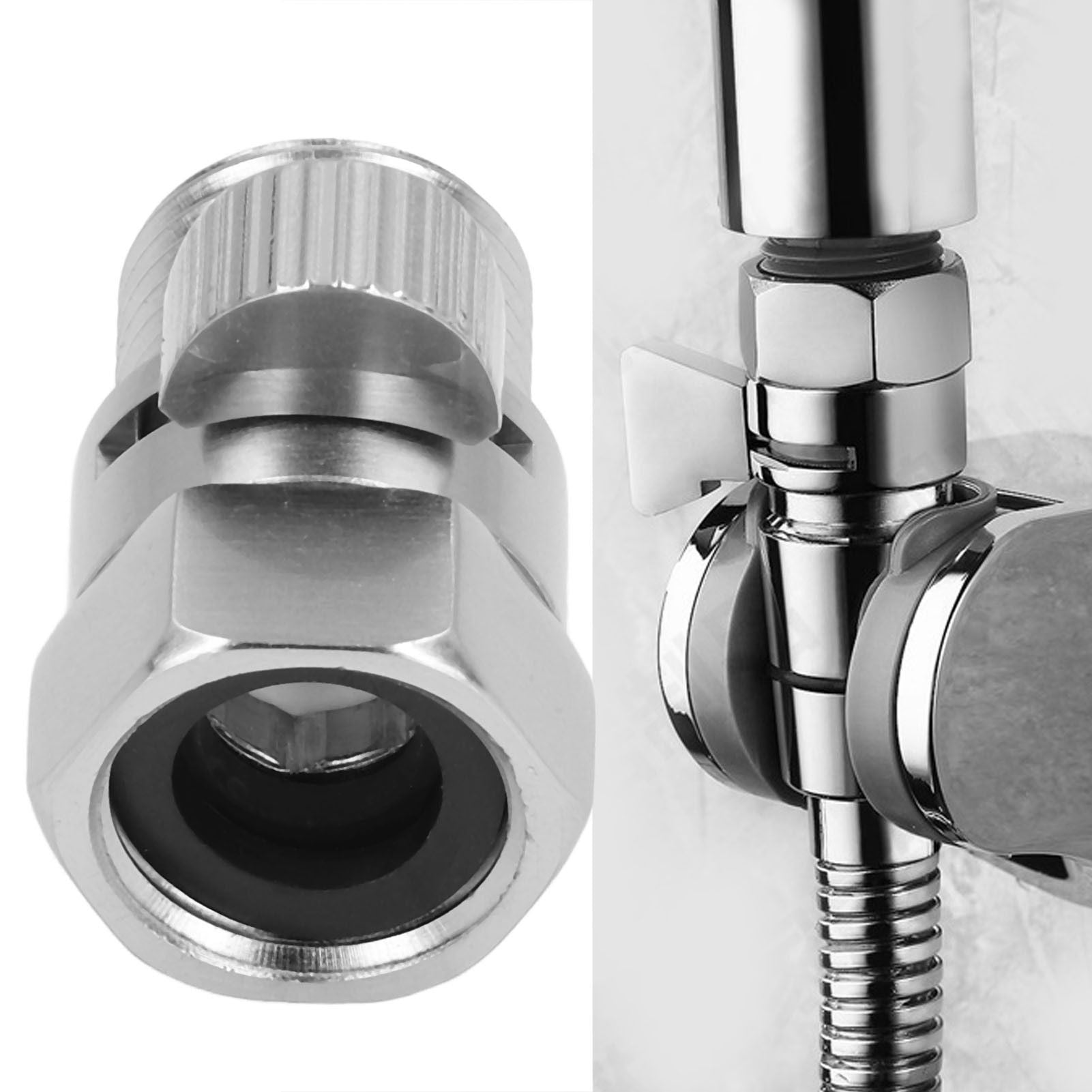 G1/2 Shower Head Sprayer Valve Brass Shut Off Valve Silver Water Control Valve for Home Bathroom V1294-YM0523-3112220002311