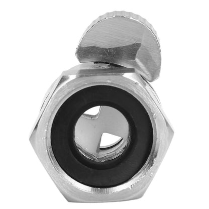 G1/2 Shower Head Sprayer Valve Brass Shut Off Valve Silver Water Control Valve for Home Bathroom V1294-YM0523-3112220002311