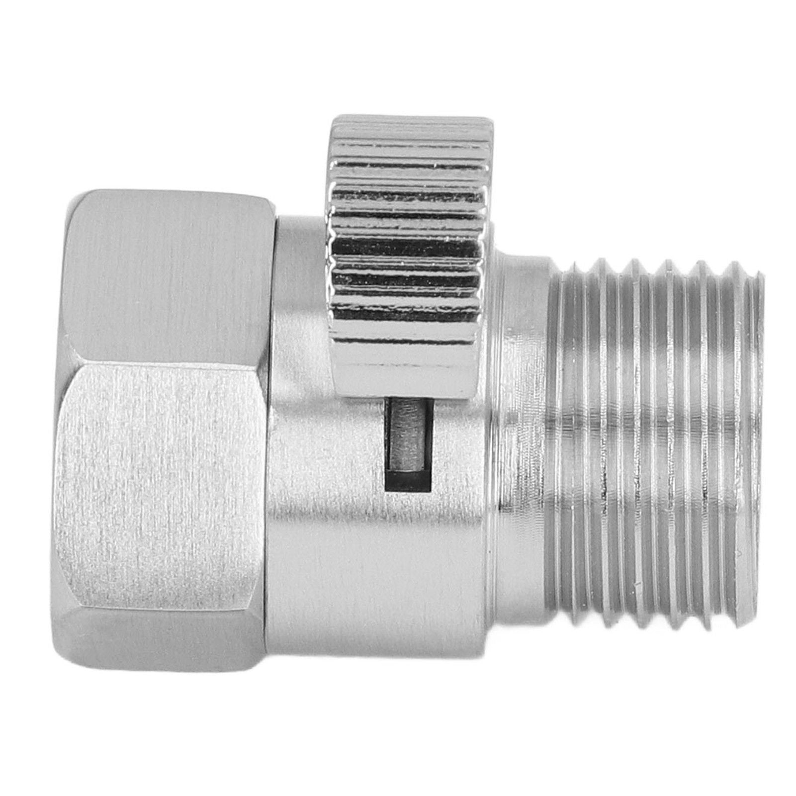 G1/2 Shower Head Sprayer Valve Brass Shut Off Valve Silver Water Control Valve for Home Bathroom V1294-YM0523-3112220002311