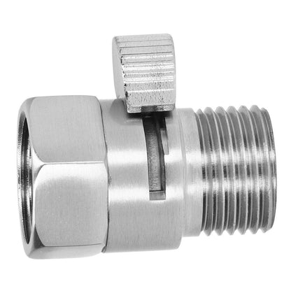 G1/2 Shower Head Sprayer Valve Brass Shut Off Valve Silver Water Control Valve for Home Bathroom V1294-YM0523-3112220002311