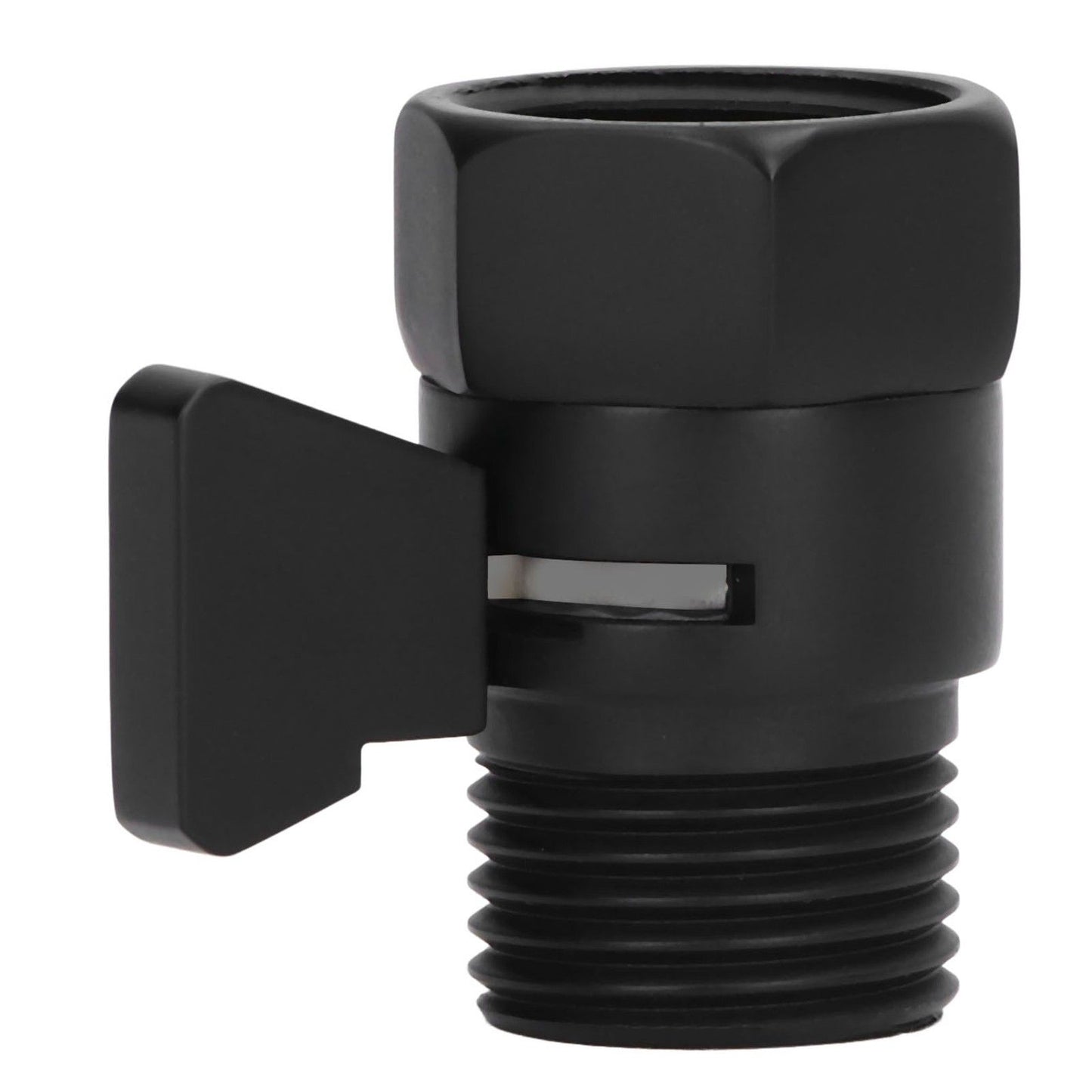 G1/2 Shut Off Valve Brass Water Control Valve Black Shower Head Sprayer Valve for Household Bathroom V1294-YM0523-3112220002411