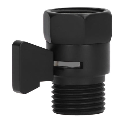 G1/2 Shut Off Valve Brass Water Control Valve Black Shower Head Sprayer Valve for Household Bathroom V1294-YM0523-3112220002411