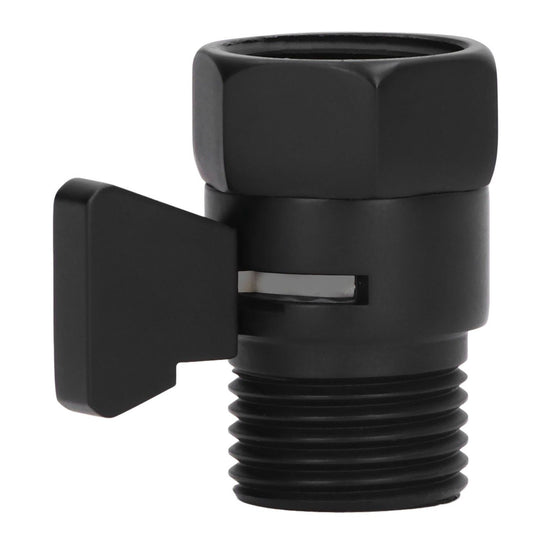 G1/2 Shut Off Valve Brass Water Control Valve Black Shower Head Sprayer Valve for Household Bathroom V1294-YM0523-3112220002411