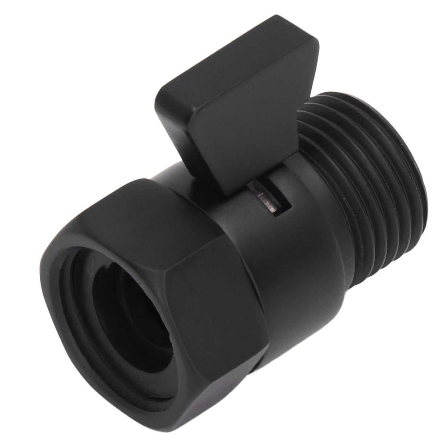 G1/2 Shut Off Valve Brass Water Control Valve Black Shower Head Sprayer Valve for Household Bathroom V1294-YM0523-3112220002411