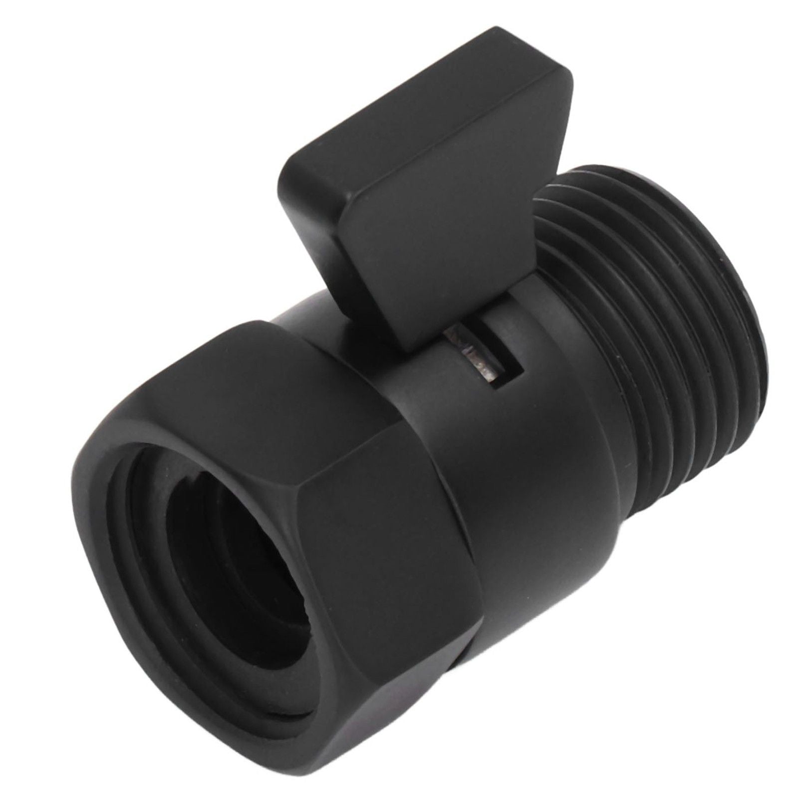 G1/2 Shut Off Valve Brass Water Control Valve Black Shower Head Sprayer Valve for Household Bathroom V1294-YM0523-3112220002411
