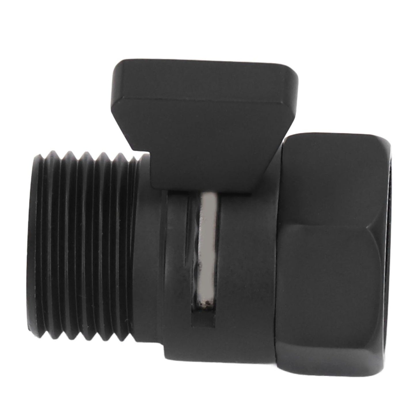 G1/2 Shut Off Valve Brass Water Control Valve Black Shower Head Sprayer Valve for Household Bathroom V1294-YM0523-3112220002411
