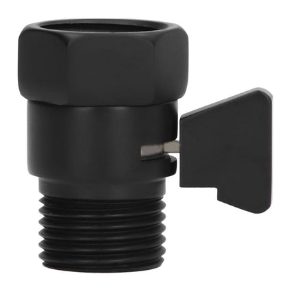 G1/2 Shut Off Valve Brass Water Control Valve Black Shower Head Sprayer Valve for Household Bathroom V1294-YM0523-3112220002411