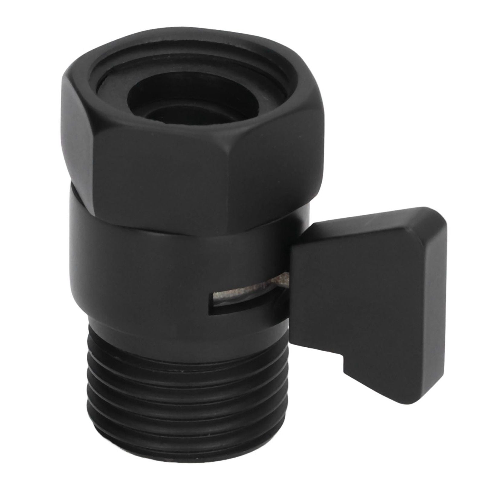 G1/2 Shut Off Valve Brass Water Control Valve Black Shower Head Sprayer Valve for Household Bathroom V1294-YM0523-3112220002411