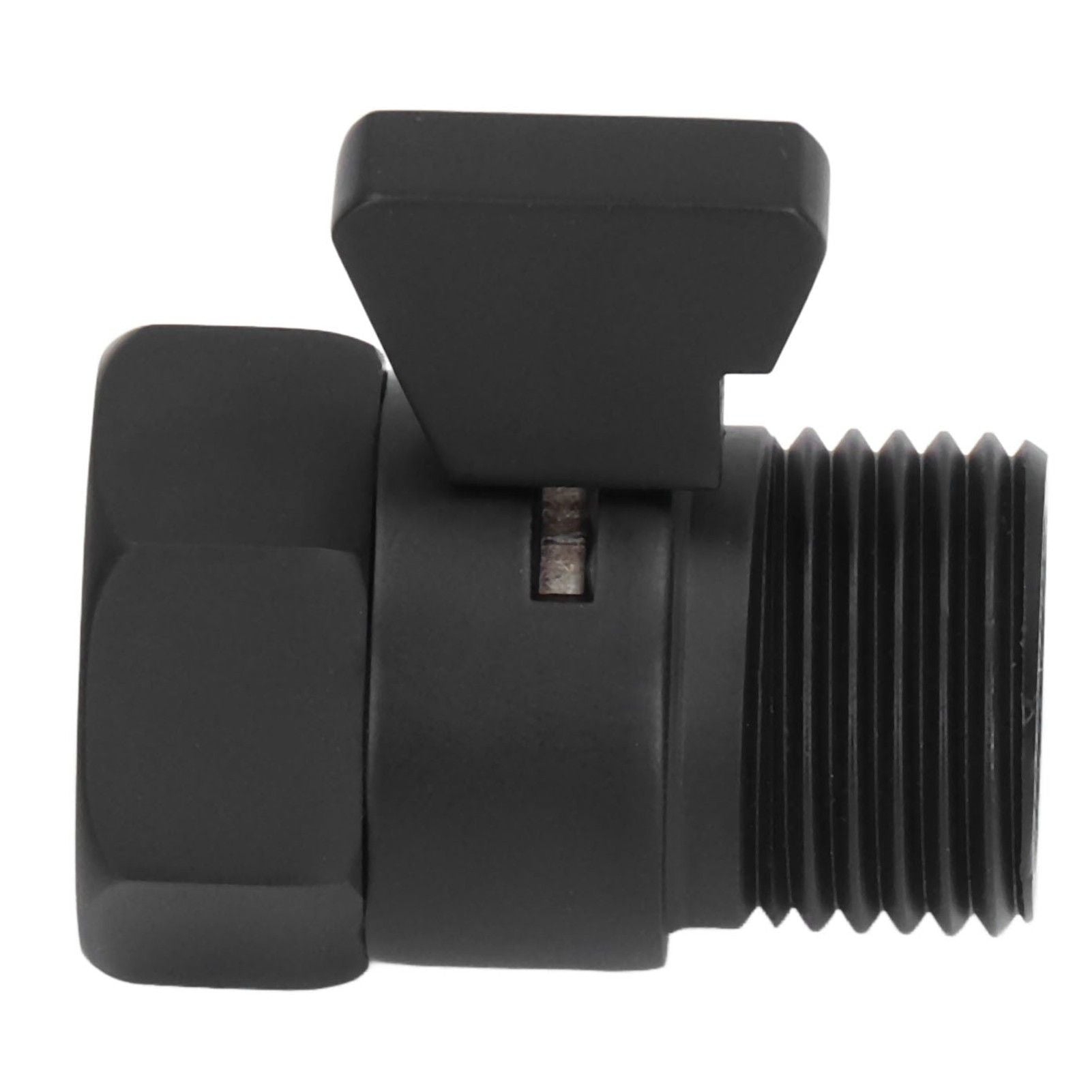 G1/2 Shut Off Valve Brass Water Control Valve Black Shower Head Sprayer Valve for Household Bathroom V1294-YM0523-3112220002411